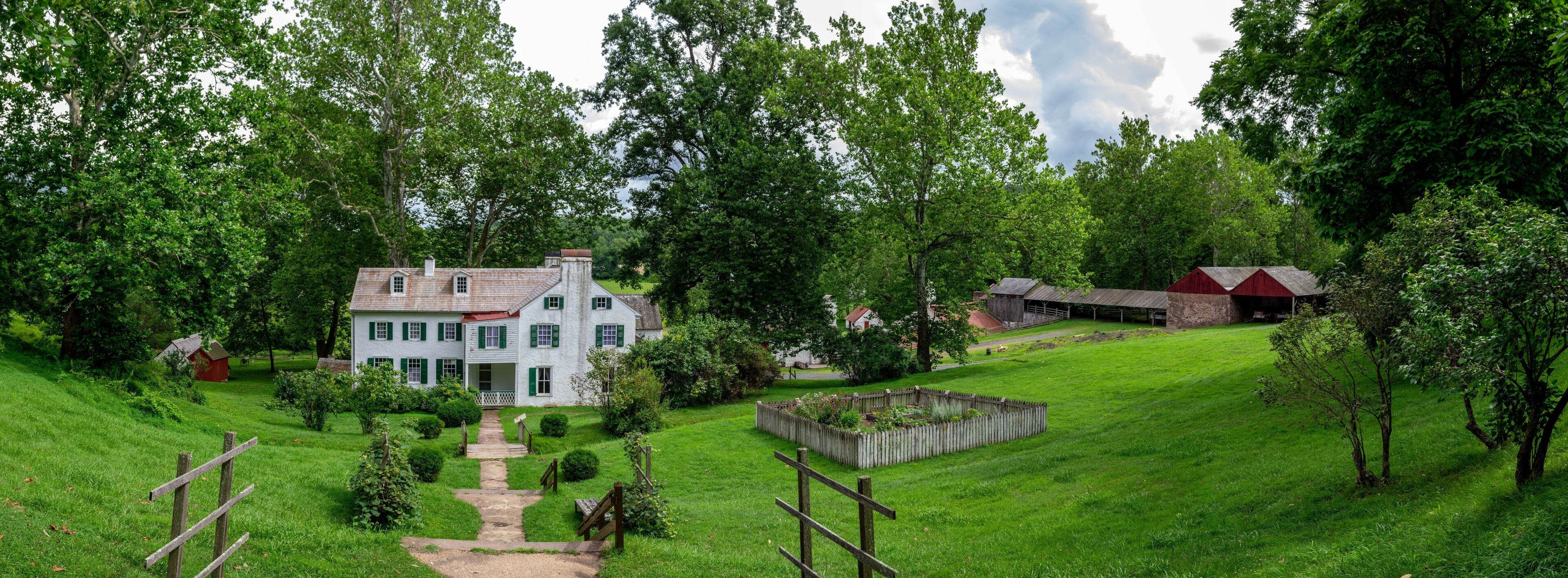 Big House at Hopewell Iron Furnace Panorama