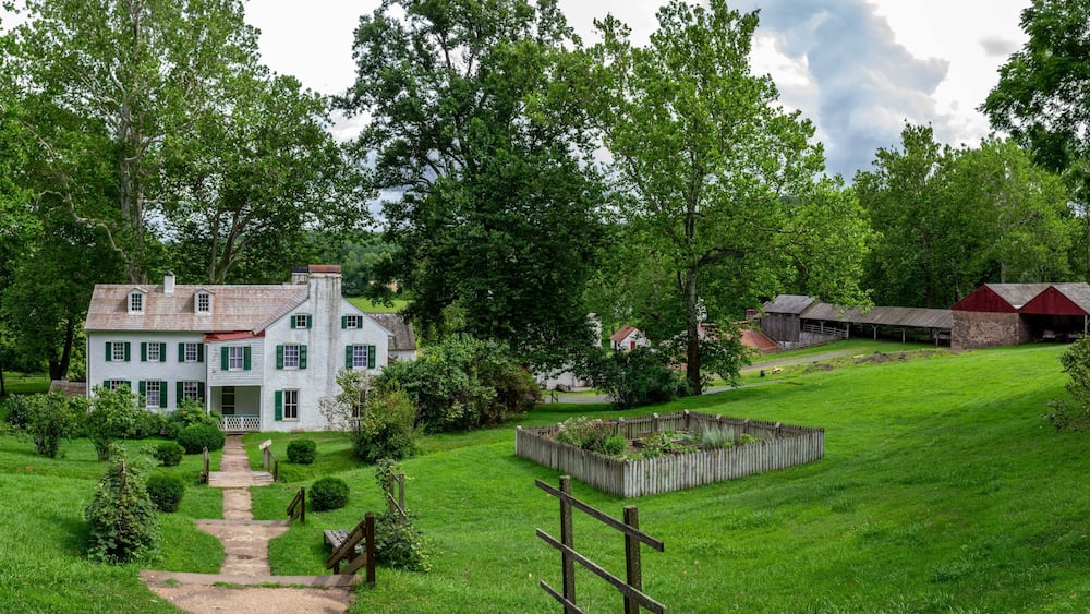Big House at Hopewell Iron Furnace Panorama