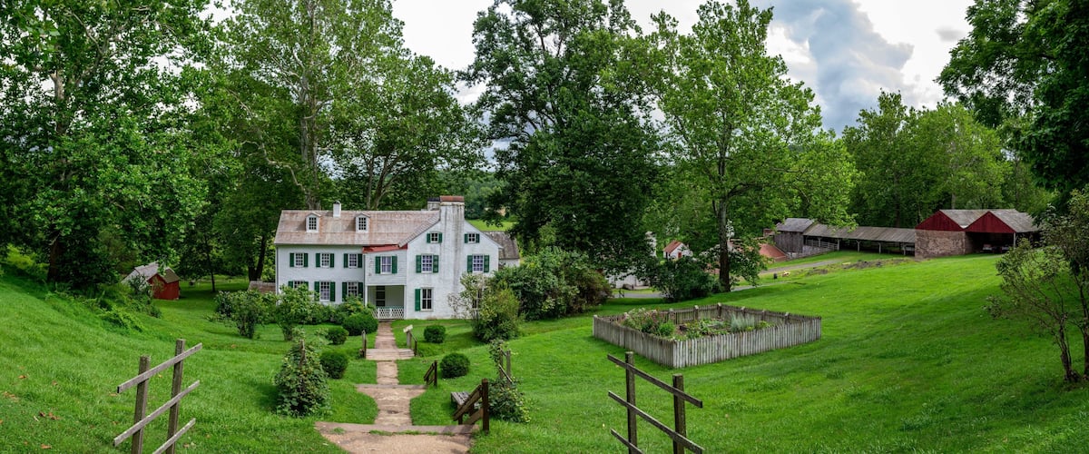 Big House at Hopewell Iron Furnace Panorama