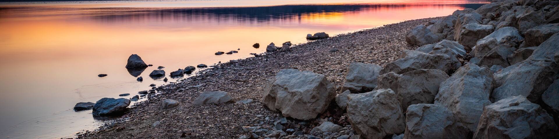 Pre-dawn cloudscape at Blue Marsh Lake in Berks County, PA