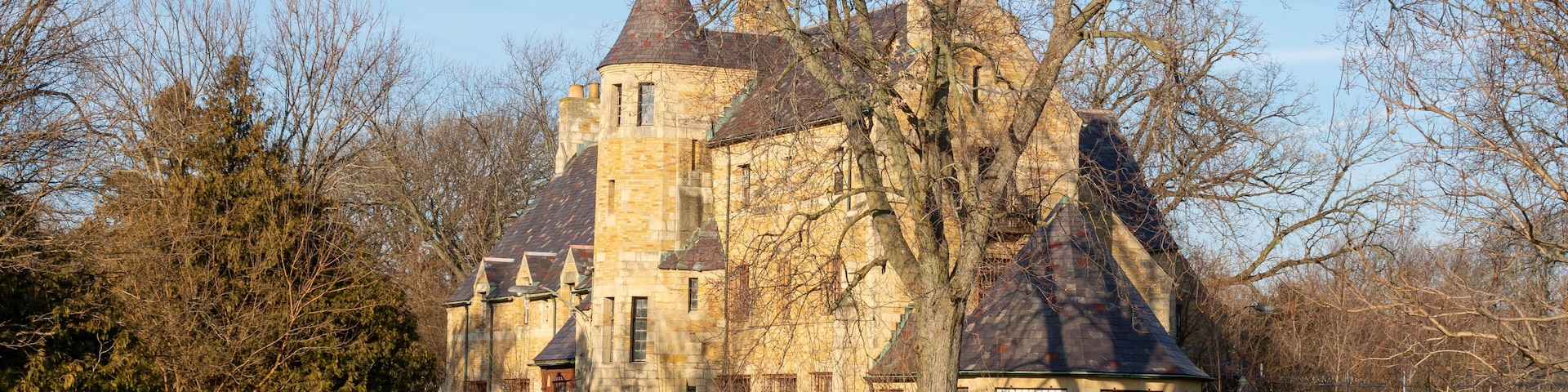 The original administration building for the now closed and abandoned Dwight Correctional Facility. Dwight, Illinois, USA.