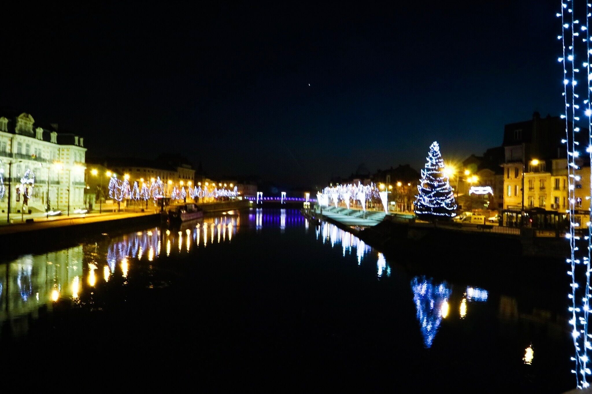 Le port de Verdun..la nuit