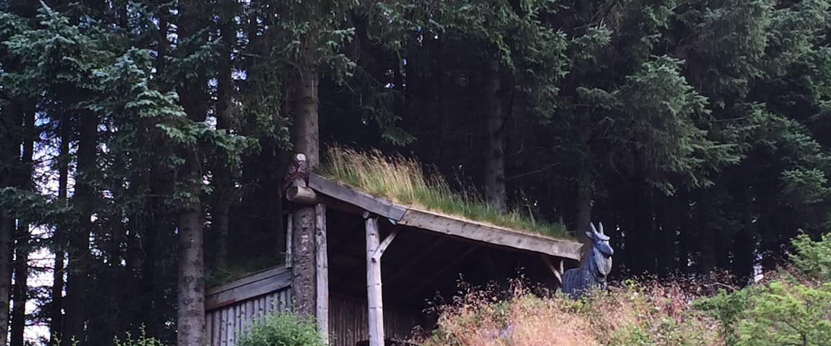Gapahuk shelter from bad weather