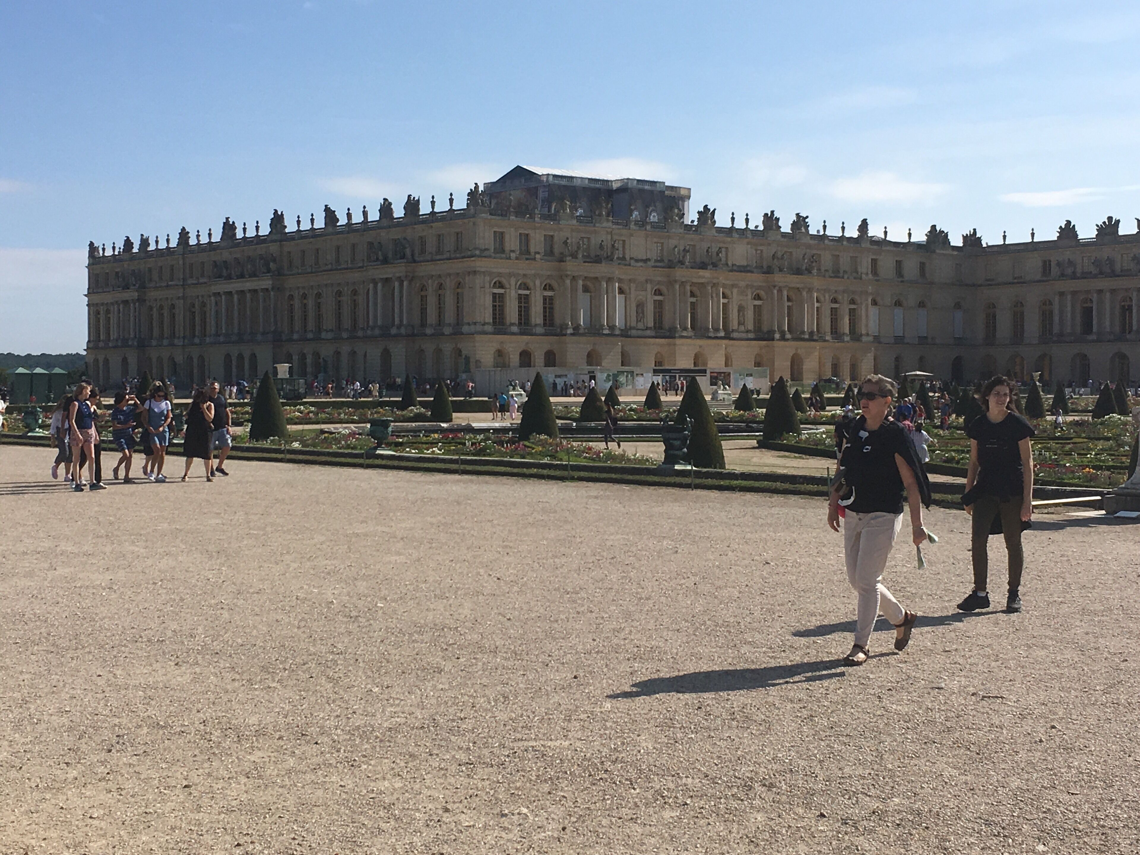Versailles.  The gardens are free and inside the brasserie La Grande serves a superb crepe with wonderful service