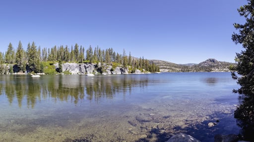 Panoramic view of loon lake in california