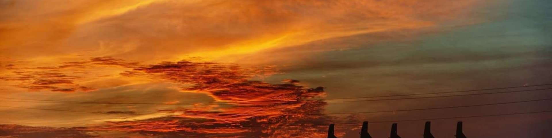 Texas sunset somewhere near Flatonia.