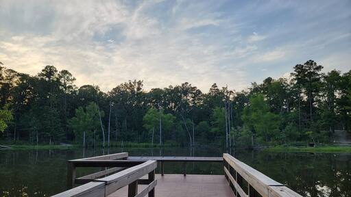 Pier on Pond at Caddo-Womble Ranger Station in Ouachita National Forest