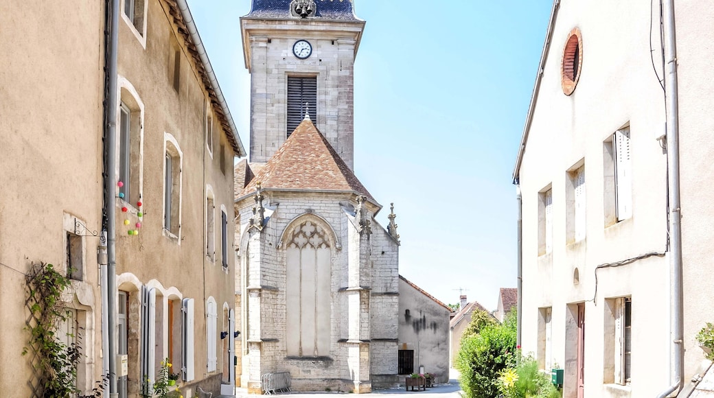 Church of Saint-Hilaire de Pesmes. Pesmes has been recognized by Les Plus Beaux Villages de France as one of the most beautiful villages in France