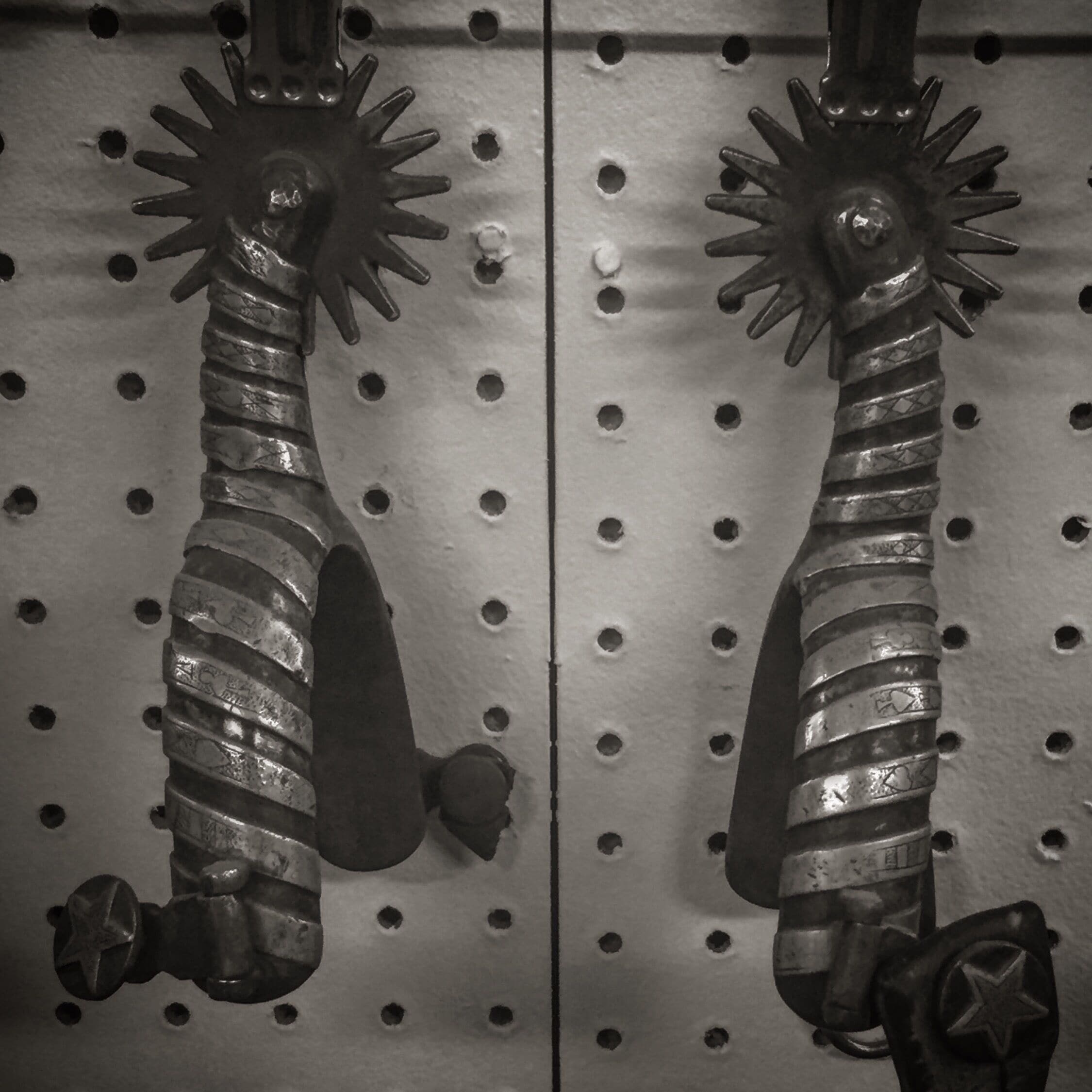 Check out Billy the Kid's spurs at The Billy the Kid museum at Fort Sumner, New Mexico. 