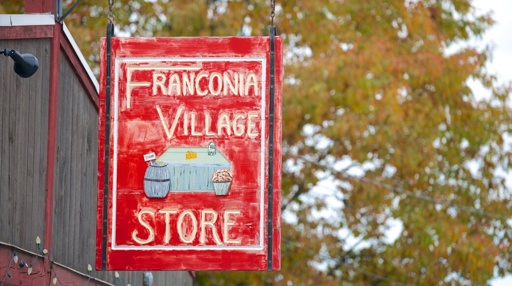 Franconia showing signage