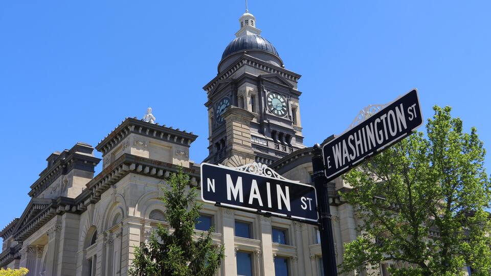 The Clinton County Courthouse is a historic courthouse located at 50 North Jackson Street in Frankfort, Clinton County, Indiana, United States.