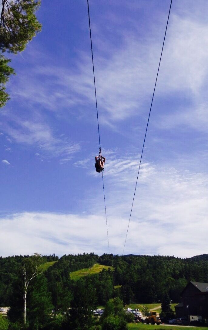 Amazing ziplining experience having the freedom to control the speed and enjoy the excellent view at 3,809 feet