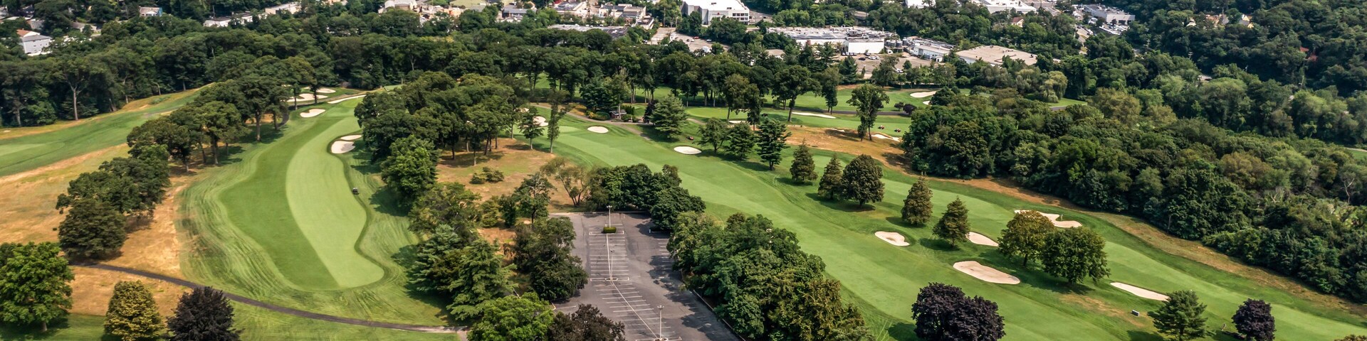 Aerial view of glen head & glen cove, Long island NY