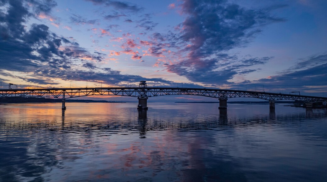 Coleman Bridge at Sunset