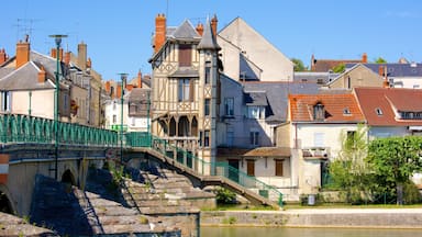 Vierzon which includes a bridge and heritage elements