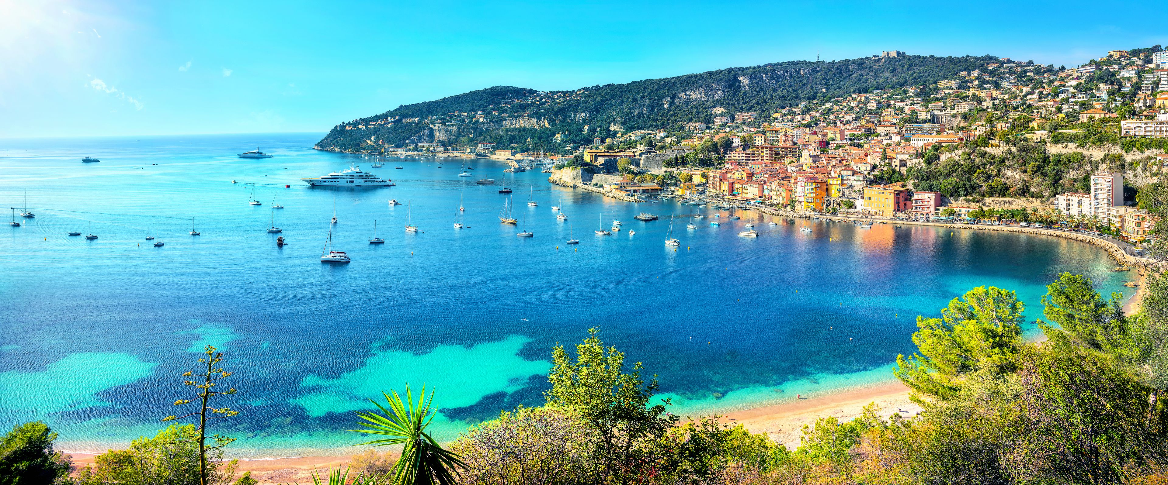 Resort town Villefranche sur Mer. French Riviera, Cote d'Azur, France