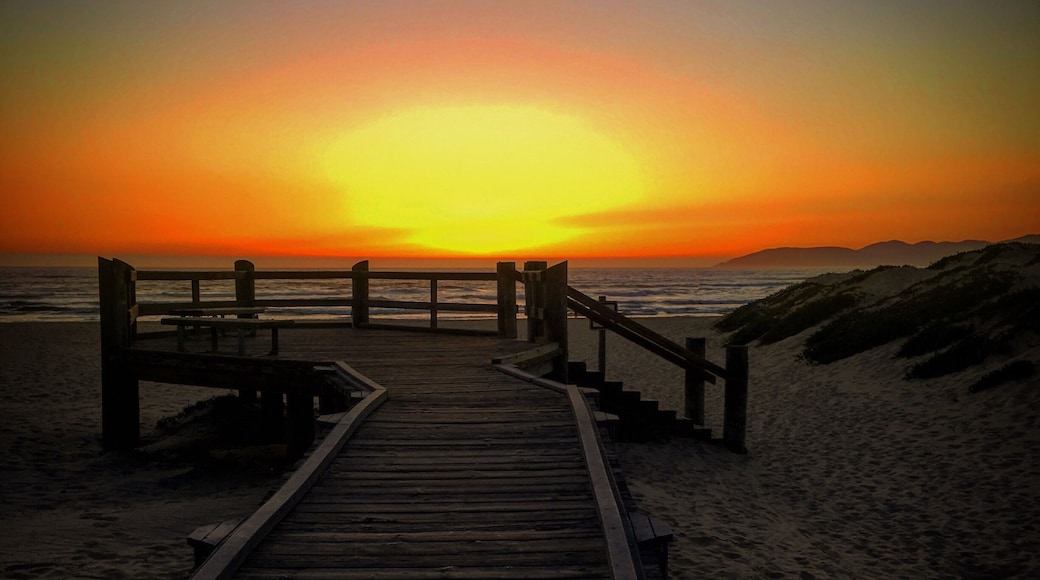 Boardwalk out to the dunes. The sunset was perfect tonight.