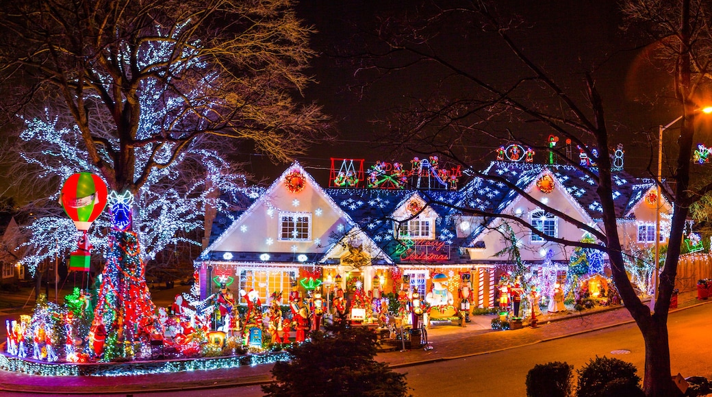 Christmas lights display house, Jamaica Estates, NY