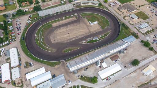 July 19, 2020 - Knoxville, Iowa, USA: Knoxville Raceway is a semi-banked 1/2 mile dirt oval raceway (zook clay) located at the Marion County Fairgrounds in Knoxville, Iowadefault