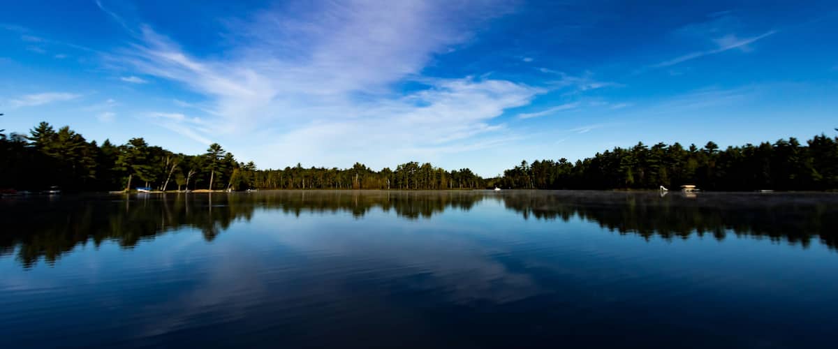 Reflections on Tee Lake in Lewiston Michigan