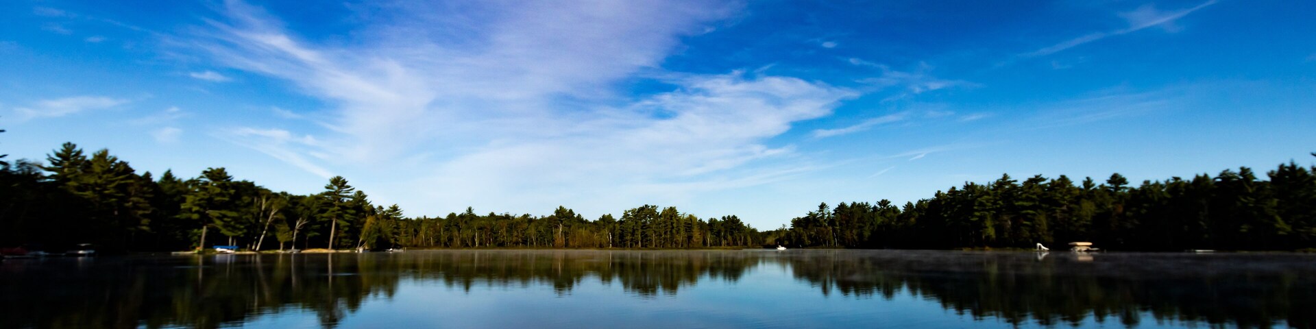 Reflections on Tee Lake in Lewiston Michigan