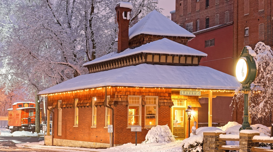 Snow Fall at the Old Railroad Station
