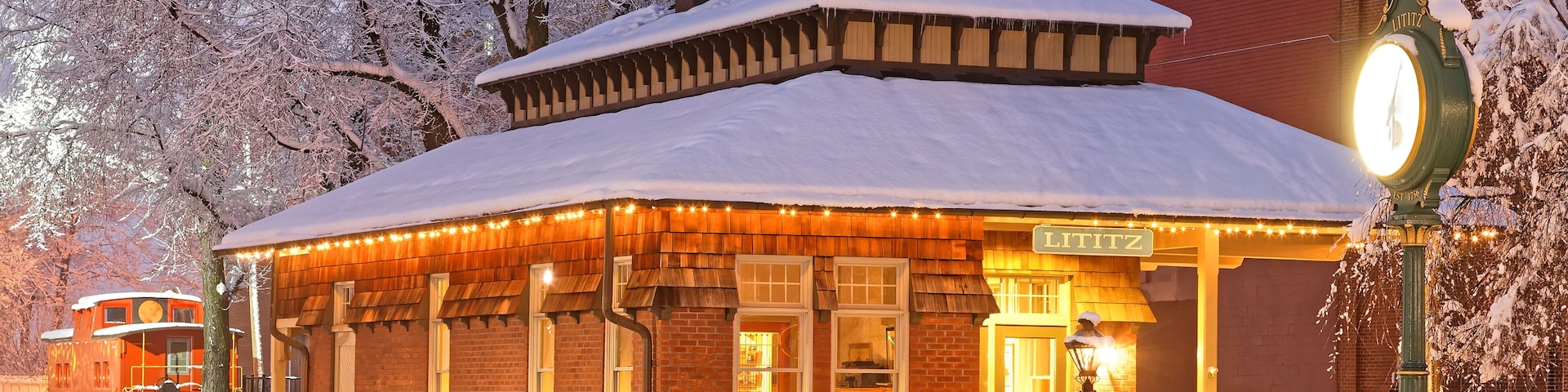 Snow Fall at the Old Railroad Station