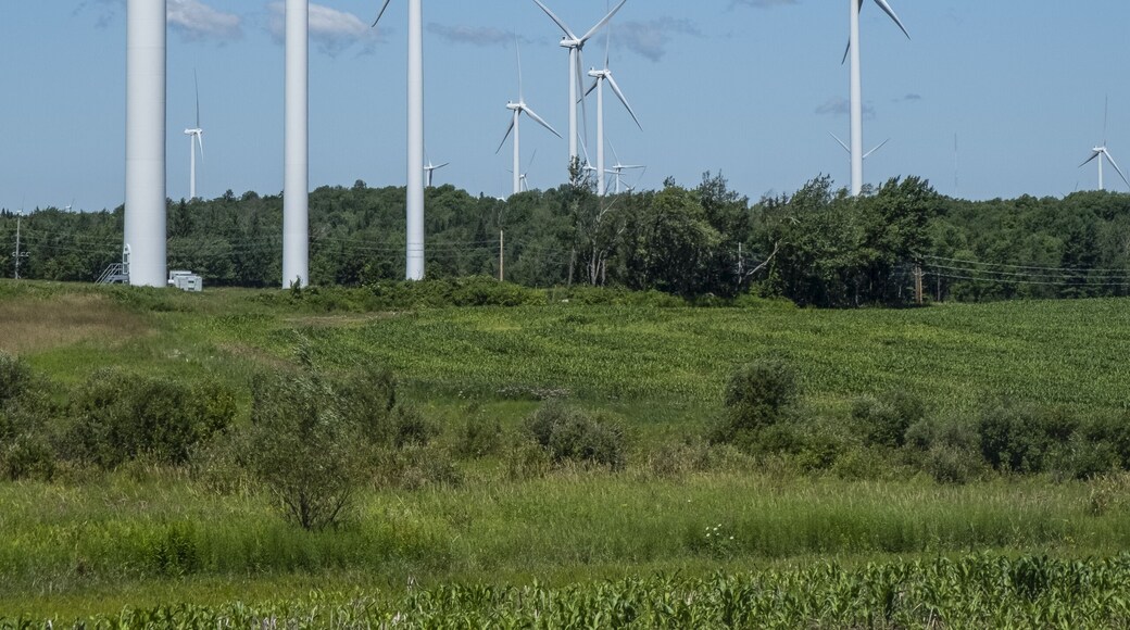 Wind turbine in Northern New York; Lowville, New York, United States of America