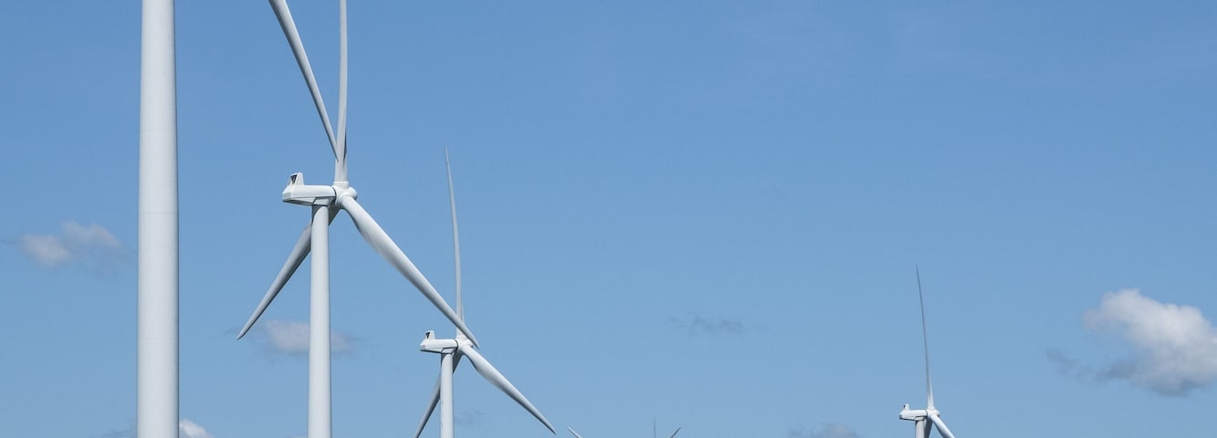 Wind turbine in Northern New York; Lowville, New York, United States of America