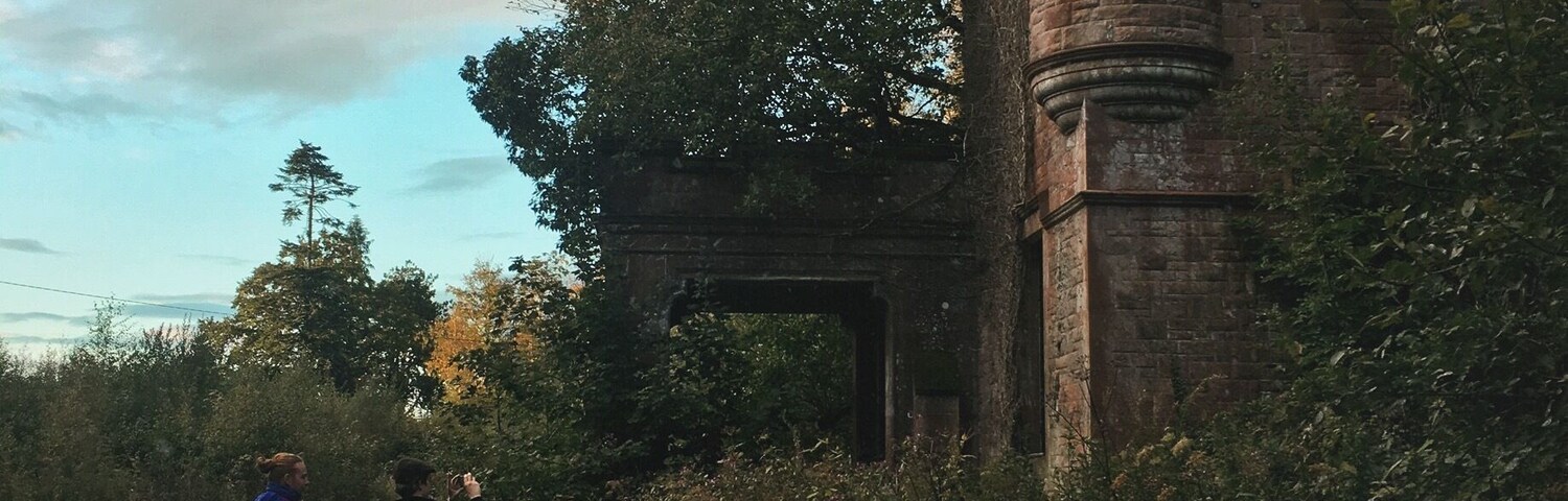 An old abandoned mansion outside of Annan