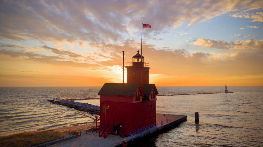 Sunset at Lake Michigan