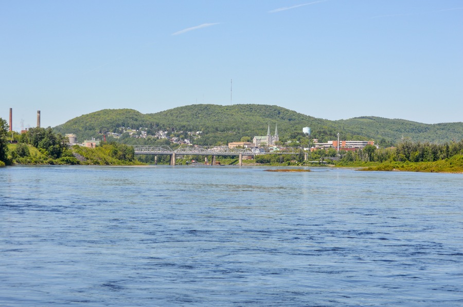 St. Croix River (Canada–United States border between Maine and New Brunswick) - Edmundston–Madawaska Bridge, Madawaska, Maine