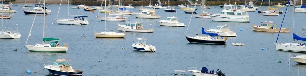 Marblehead showing a bay or harbour