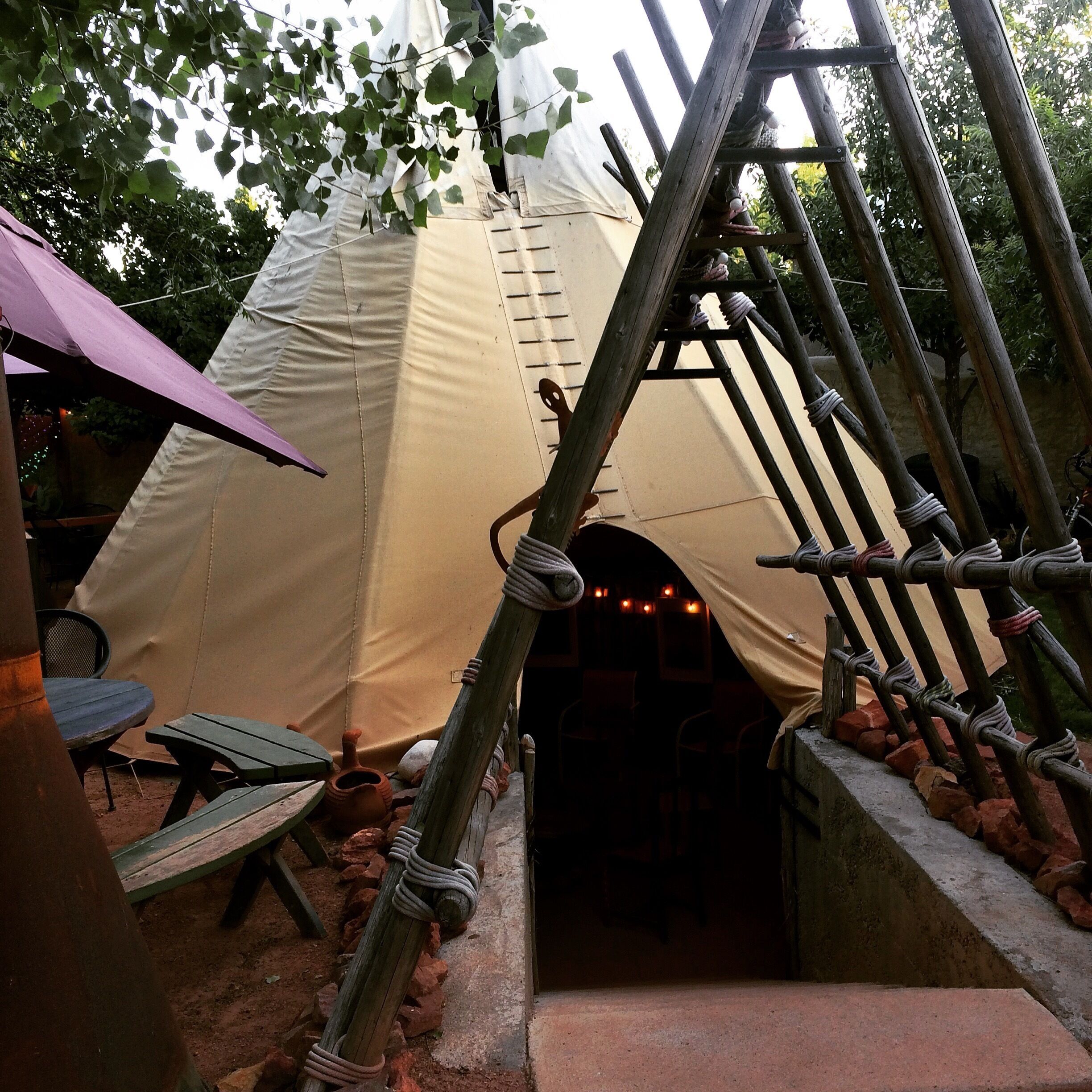 Planet Marfa is a must when in the area.. From the outside its very un assuming.. But the bar and  courtyard atmosphere is just too cool, there even a small school bus and a teepee as hang out areas.