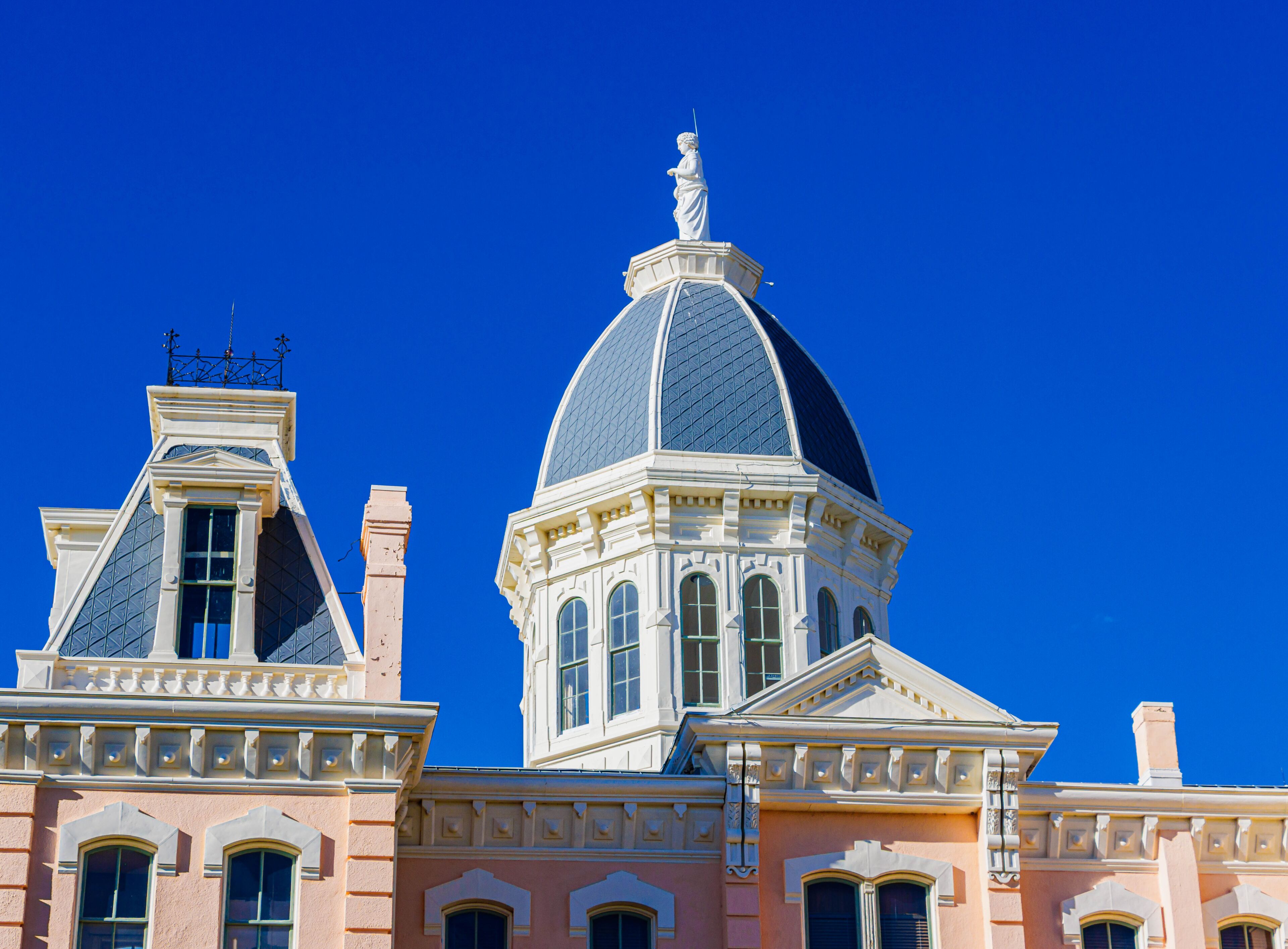 The Historic Presidio County Courthouse, Marfa, Texas, USA