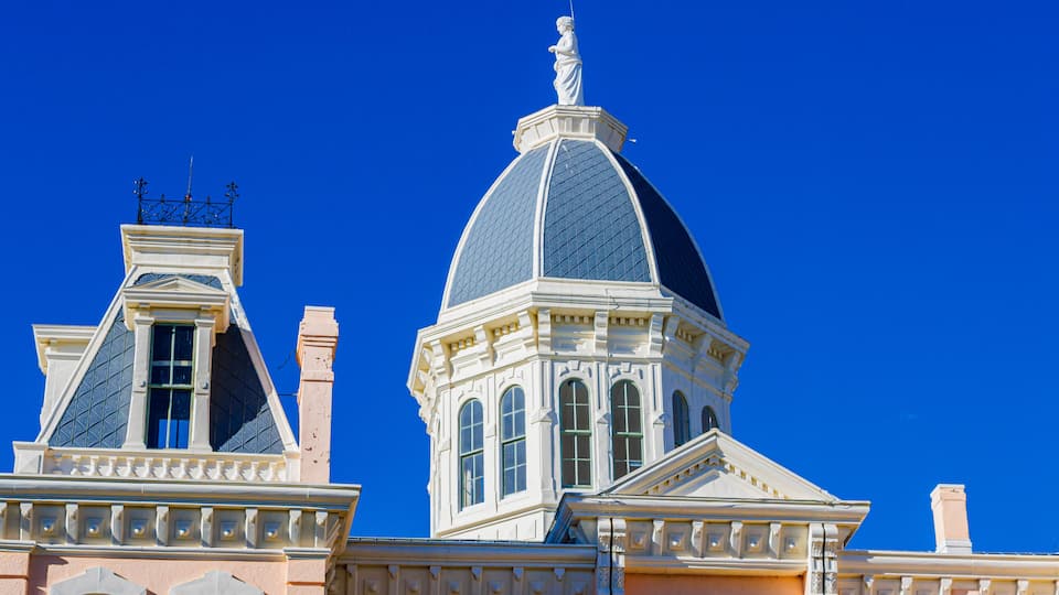 The Historic Presidio County Courthouse, Marfa, Texas, USA