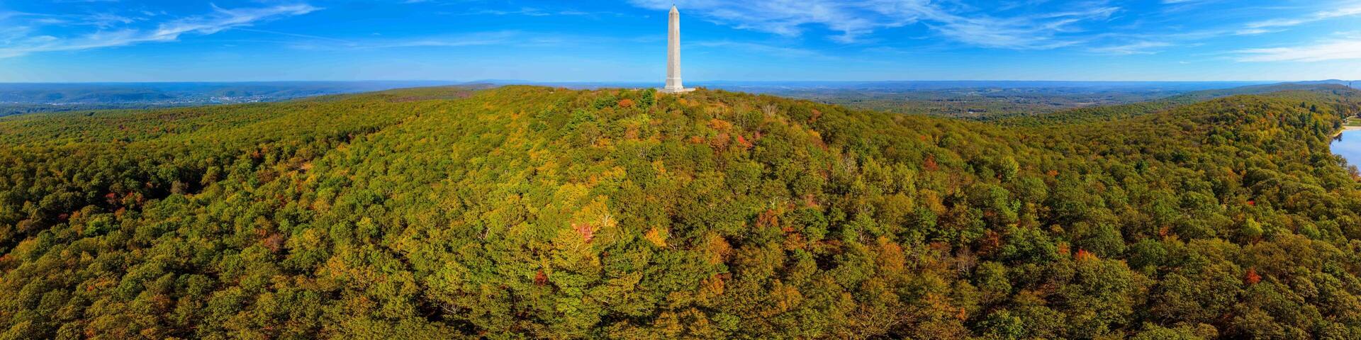 High Point Monument in Early Autumn