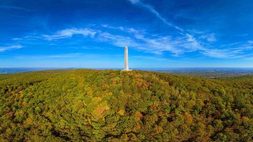 High Point Monument in Early Autumn
