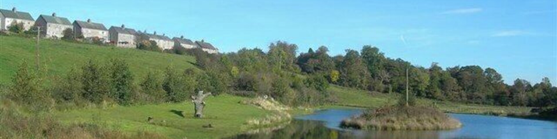 Small Fishery Viewed from the River Ayr Way, near Annbank.