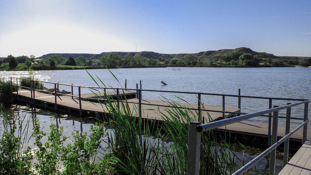 This photo is of Meade Lake part of Meade lake State Park in S.W. Kasnsas.