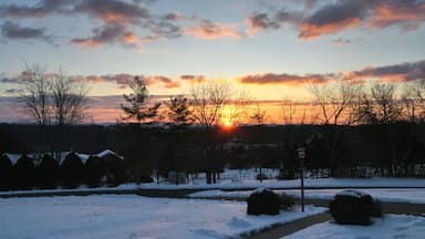 Winter sunrise over the Blue Ridge Mountains of Virginia in the Shenandoah Valley