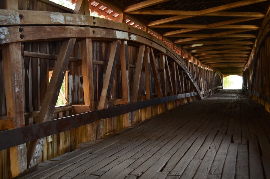 Parke County is the home of many coveted bridges in Indiana. Loves the inside shot of this amazing structure.