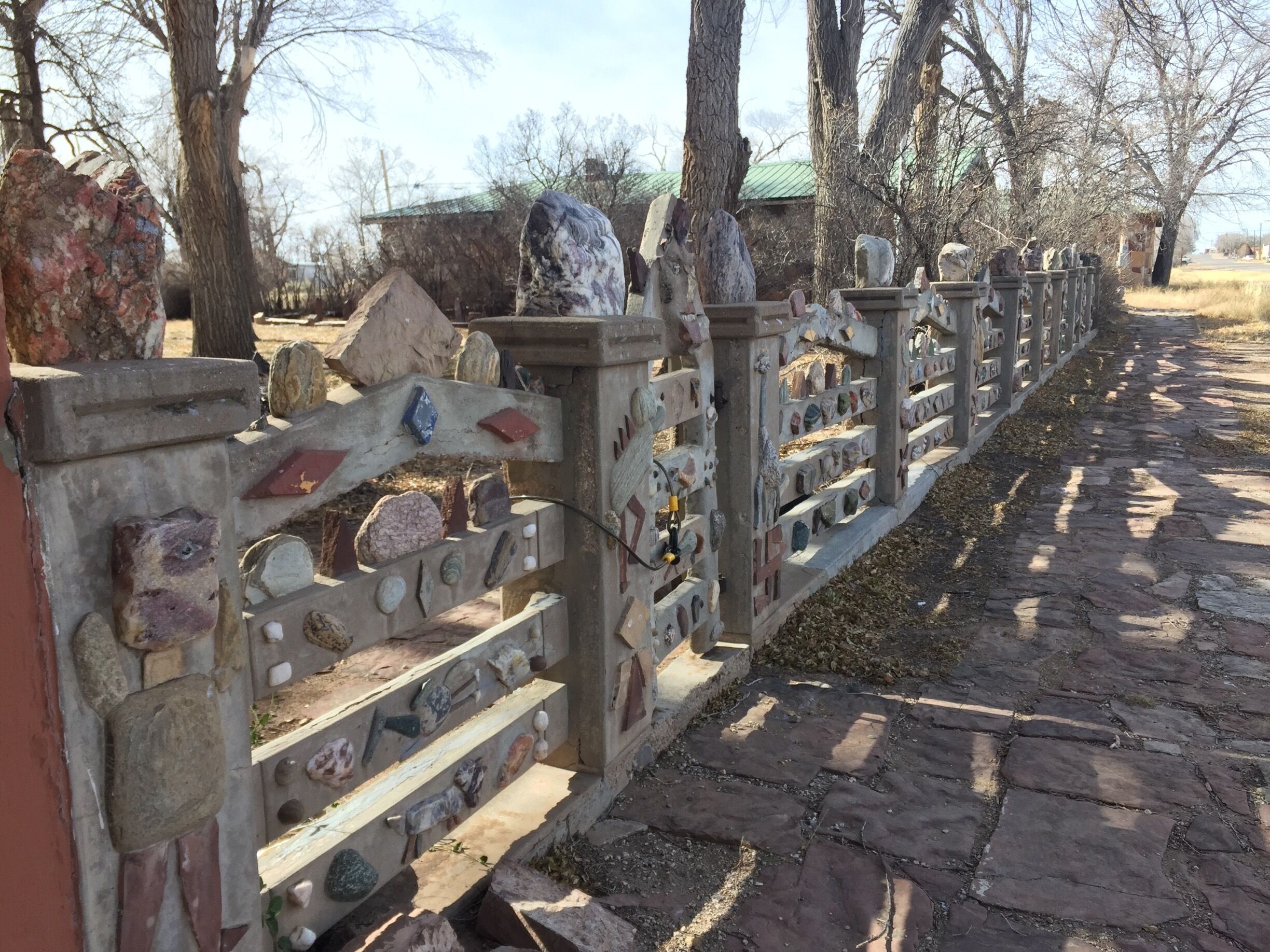 The historic Shaffer Hotel was built by Clem “Pop” Shaffer in 1923 in this lovely mountain town, replete with a handcrafted wall made of cement and miscellaneous rocks and gems depicting local animals, real and legend. 