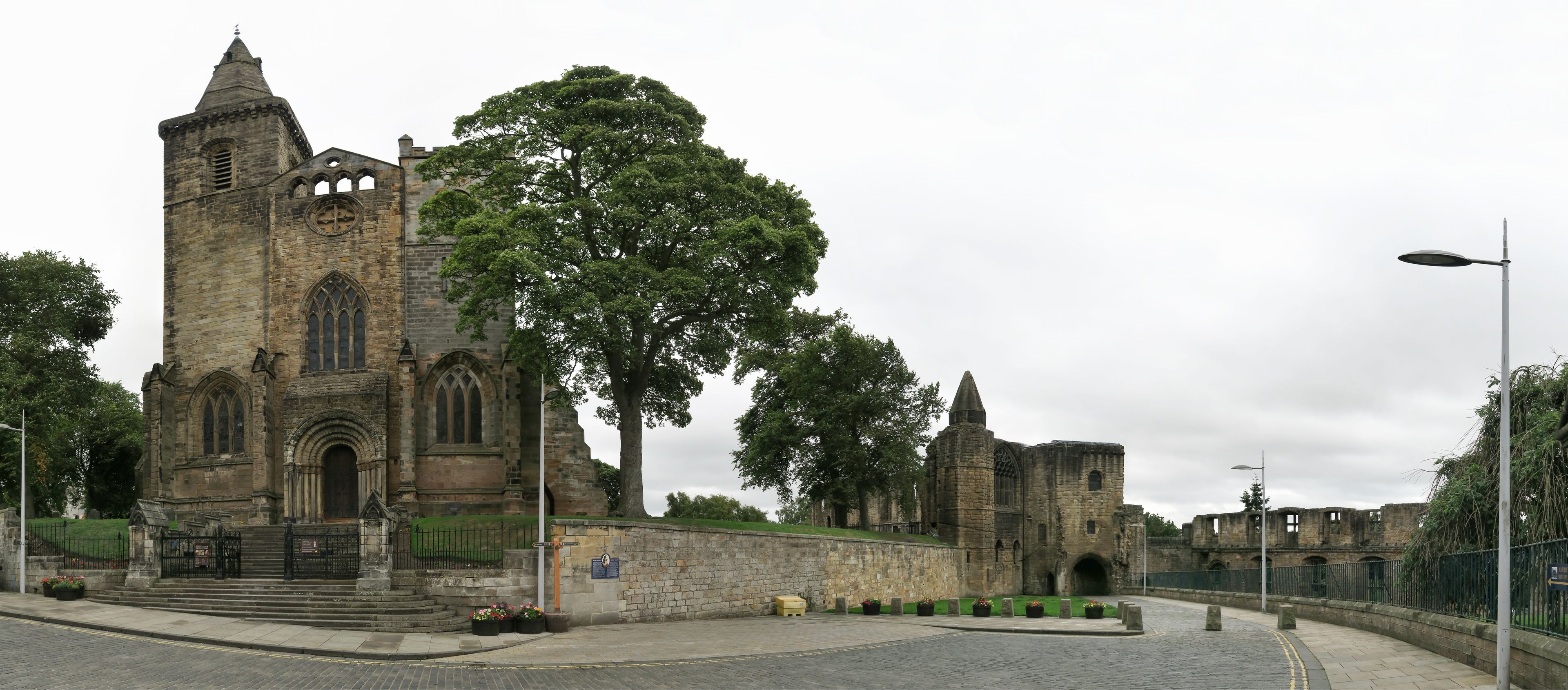 Dunfermline Palace & Abbey ruins in Scotland in United Kingdom