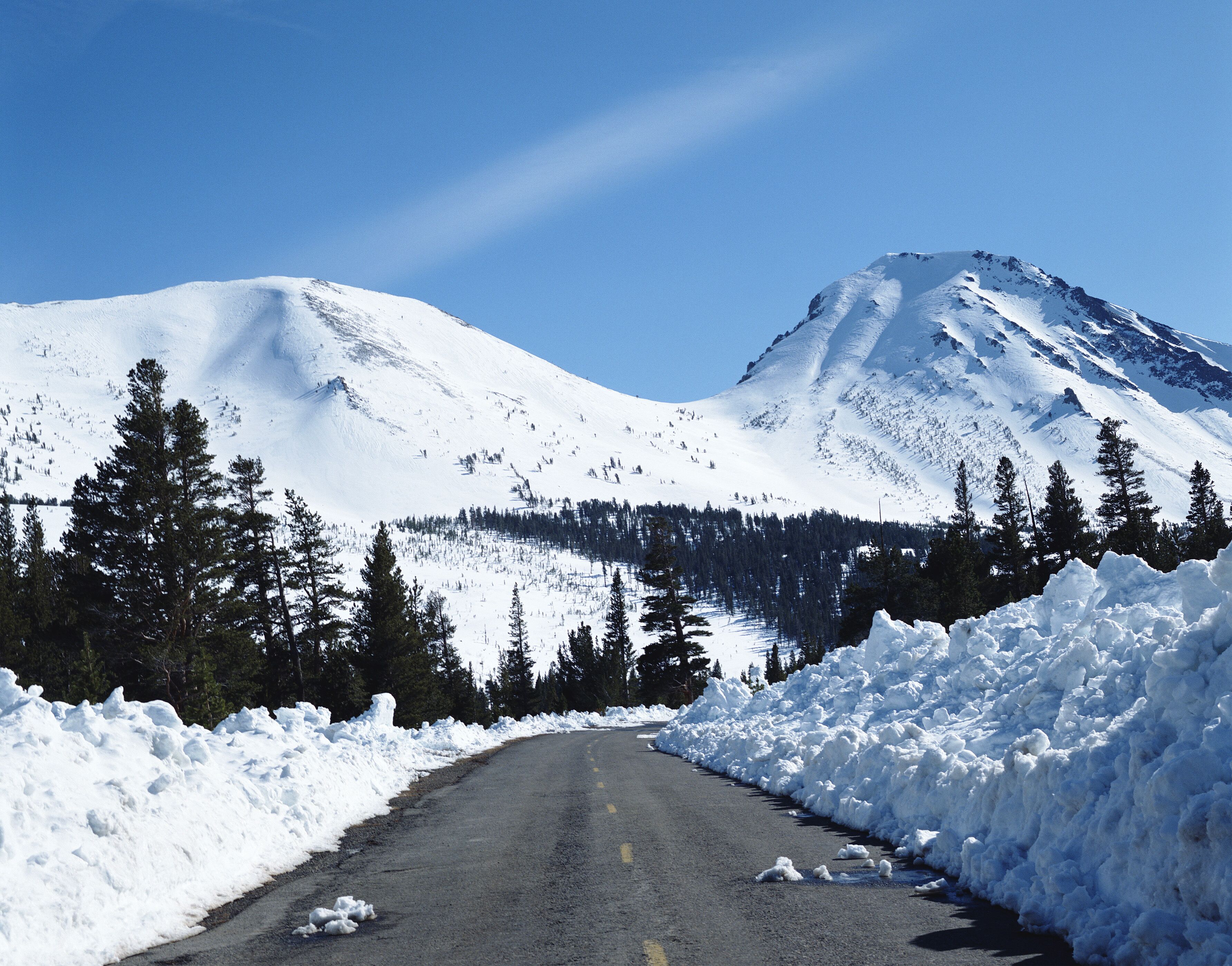 Road in Sierra Nevada, California