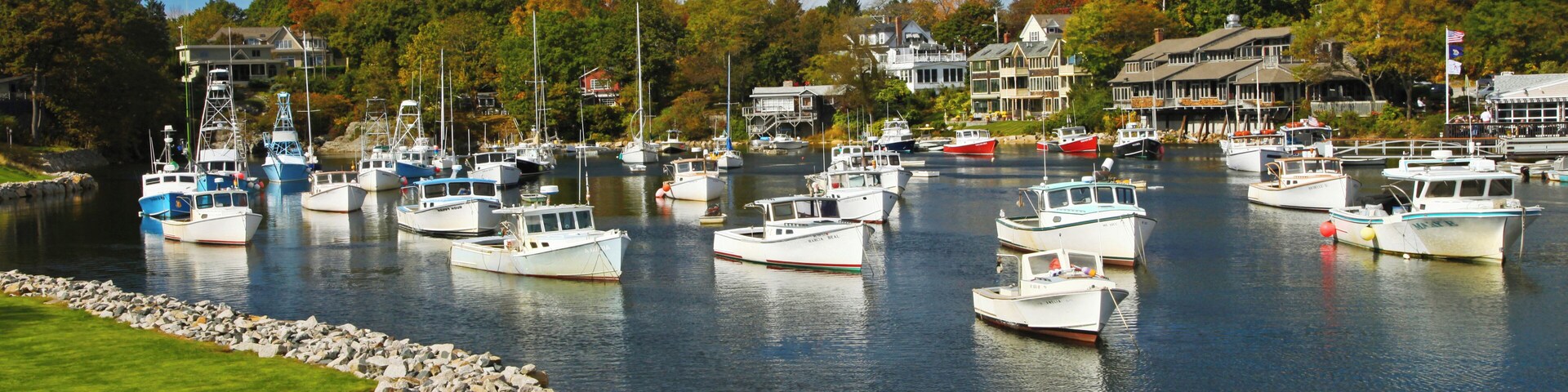 Boats in Perkins Cove, Ogunquit, Maine