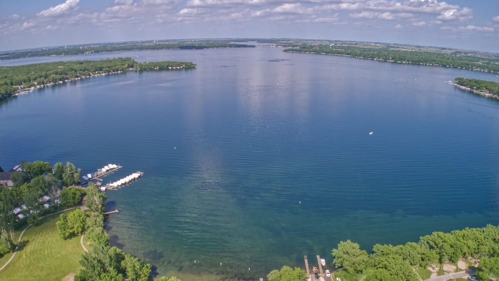 Lake Okoboji is a popular Tourist Area known as the Great Lakes of Iowa