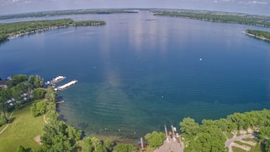 Lake Okoboji is a popular Tourist Area known as the Great Lakes of Iowa