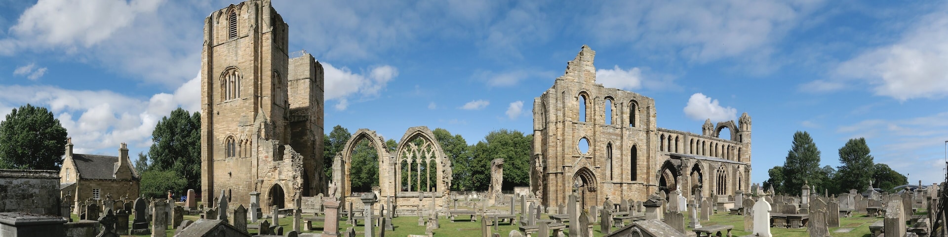 ruins of Elgin Cathedral in Edlin in nortern Scotland in United Kingdom
