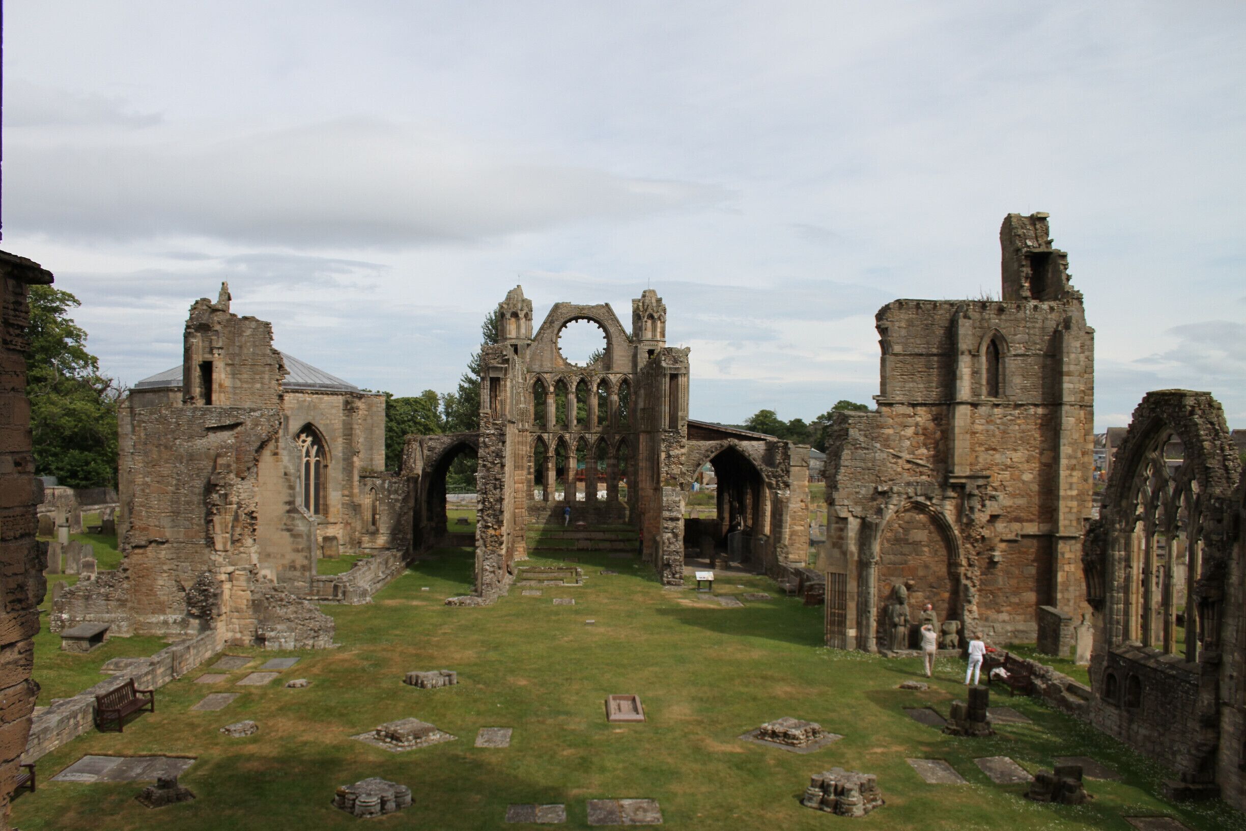 Amazing ruins at the Elgin Cathedral. I couldn't stop taking pictures. Would have been amazing to see her in all her glory.